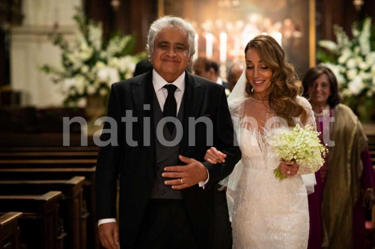 L to R: Harish Salve and Caroline Brossard